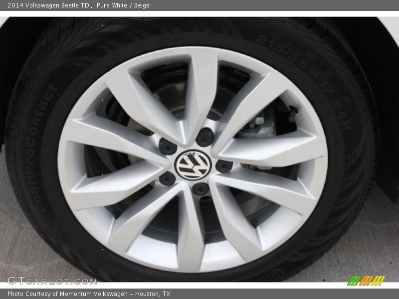 Pure White / Beige 2014 Volkswagen Beetle TDI