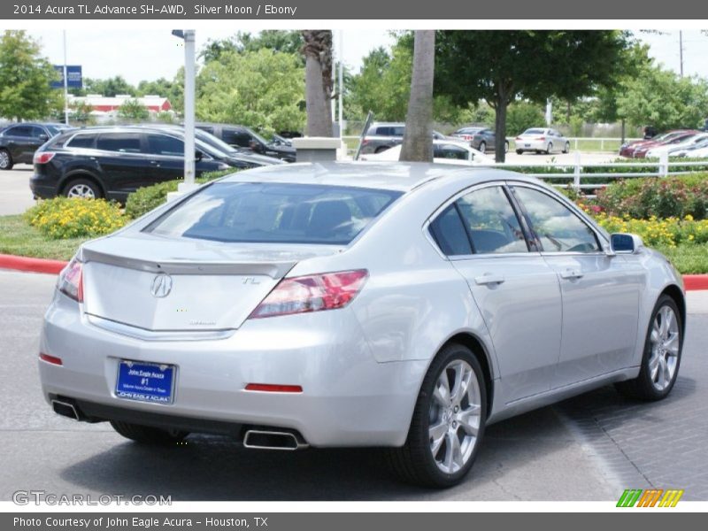 Silver Moon / Ebony 2014 Acura TL Advance SH-AWD