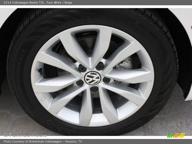 Pure White / Beige 2014 Volkswagen Beetle TDI