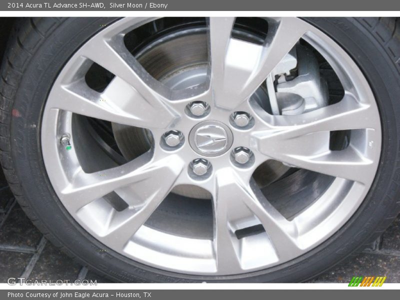 Silver Moon / Ebony 2014 Acura TL Advance SH-AWD