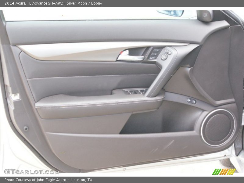 Silver Moon / Ebony 2014 Acura TL Advance SH-AWD