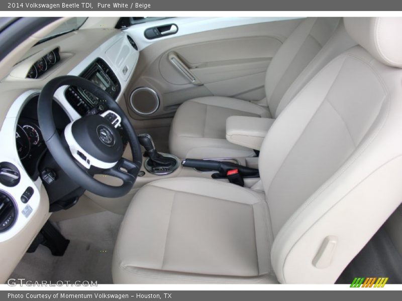 Pure White / Beige 2014 Volkswagen Beetle TDI
