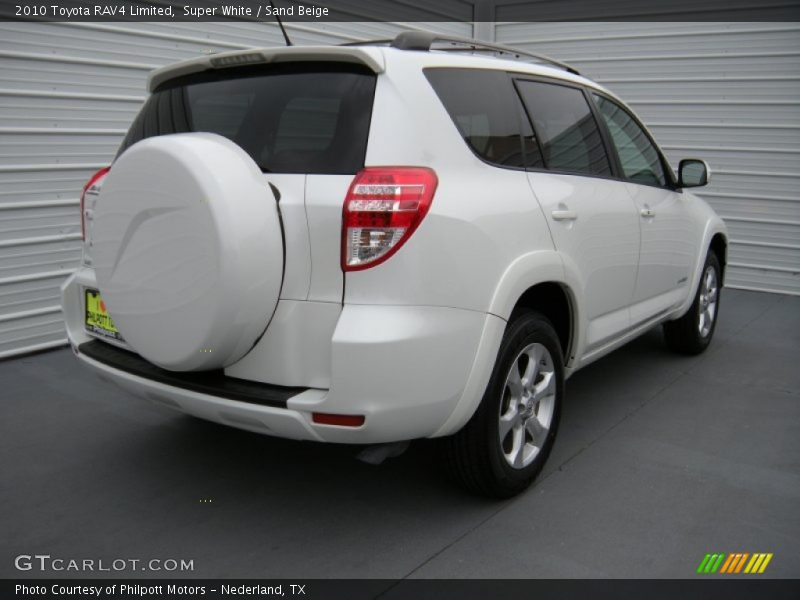 Super White / Sand Beige 2010 Toyota RAV4 Limited