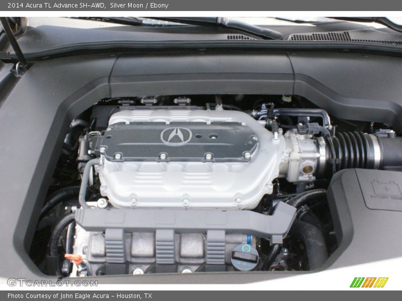 Silver Moon / Ebony 2014 Acura TL Advance SH-AWD