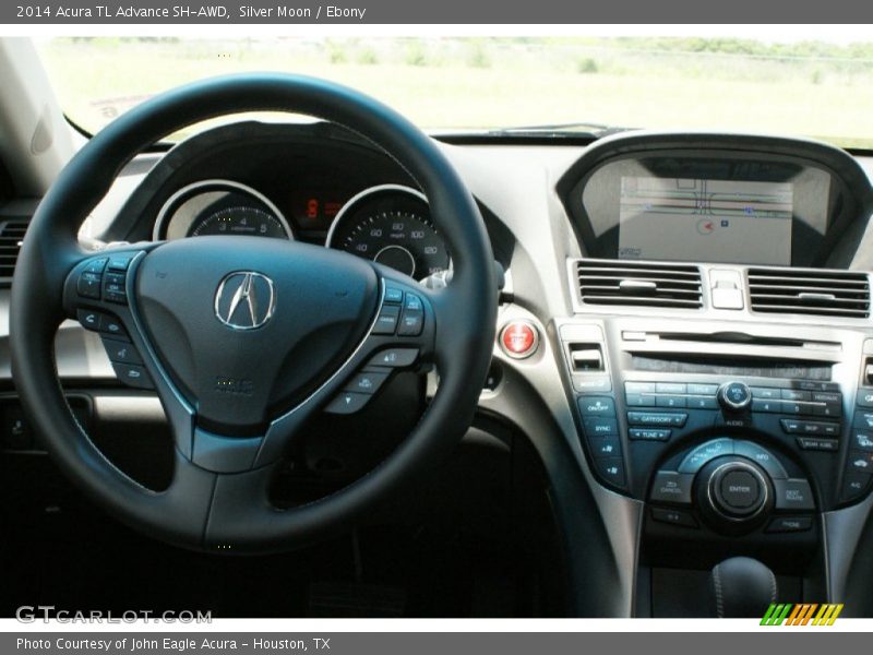 Silver Moon / Ebony 2014 Acura TL Advance SH-AWD