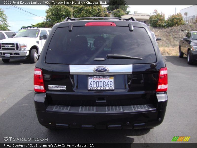 Tuxedo Black Metallic / Charcoal Black 2011 Ford Escape Limited 4WD