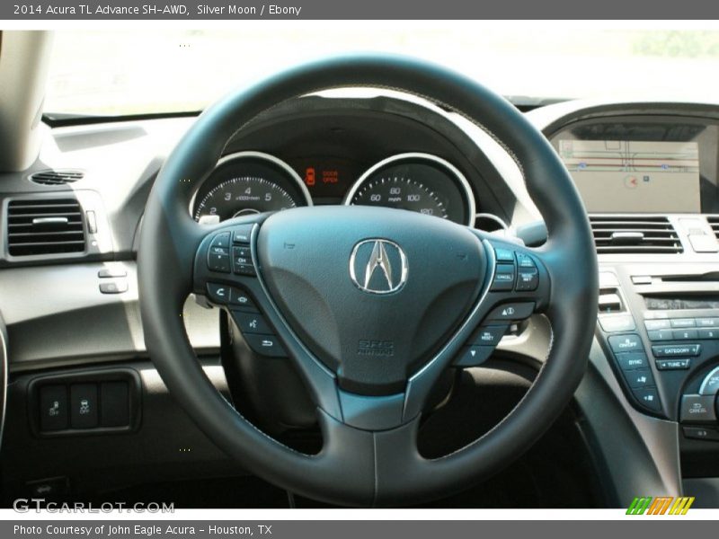 Silver Moon / Ebony 2014 Acura TL Advance SH-AWD