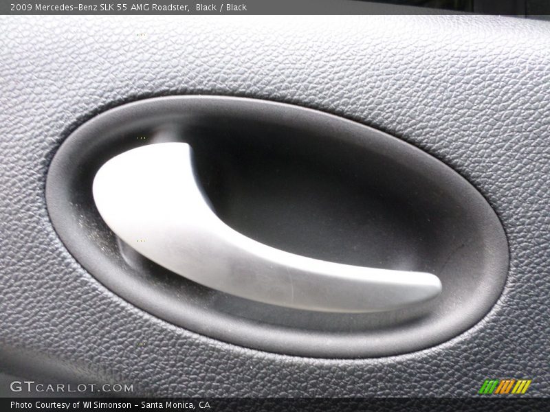 Black / Black 2009 Mercedes-Benz SLK 55 AMG Roadster