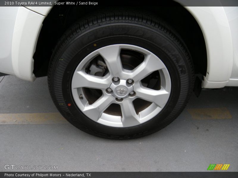 Super White / Sand Beige 2010 Toyota RAV4 Limited
