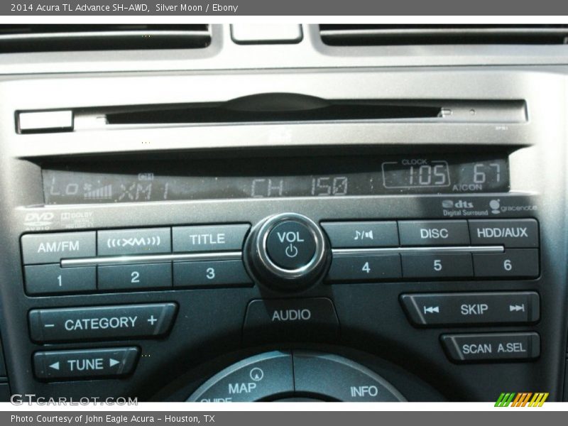 Silver Moon / Ebony 2014 Acura TL Advance SH-AWD