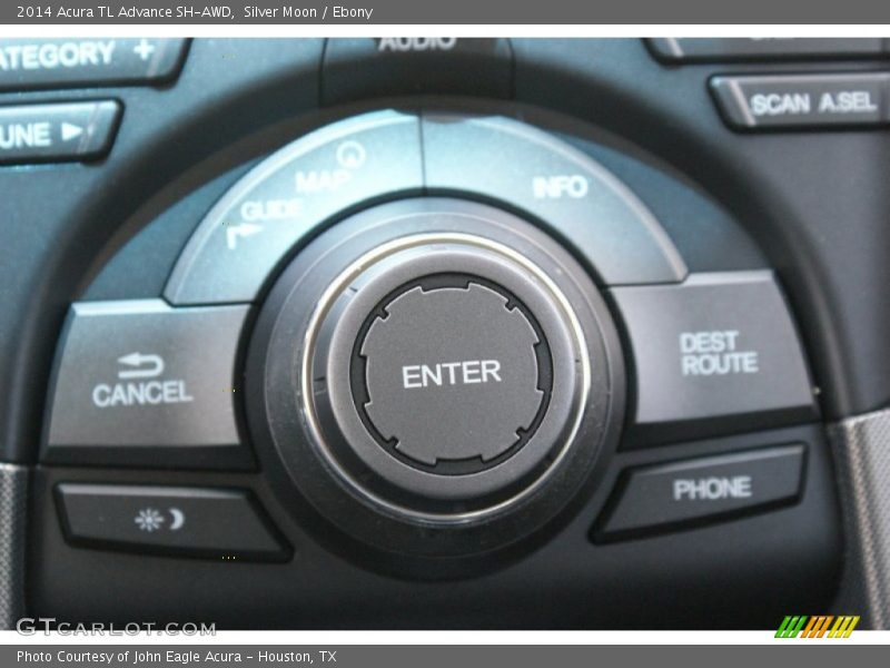 Silver Moon / Ebony 2014 Acura TL Advance SH-AWD