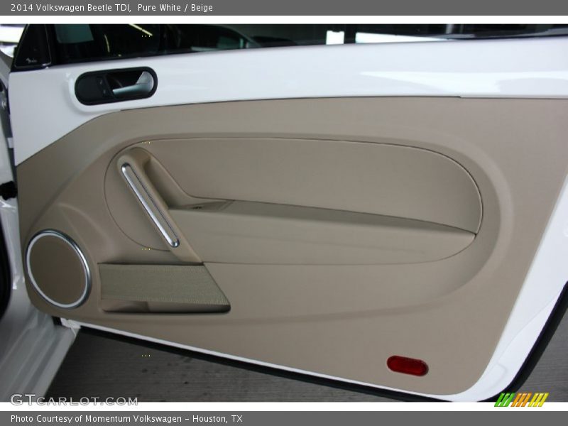 Pure White / Beige 2014 Volkswagen Beetle TDI