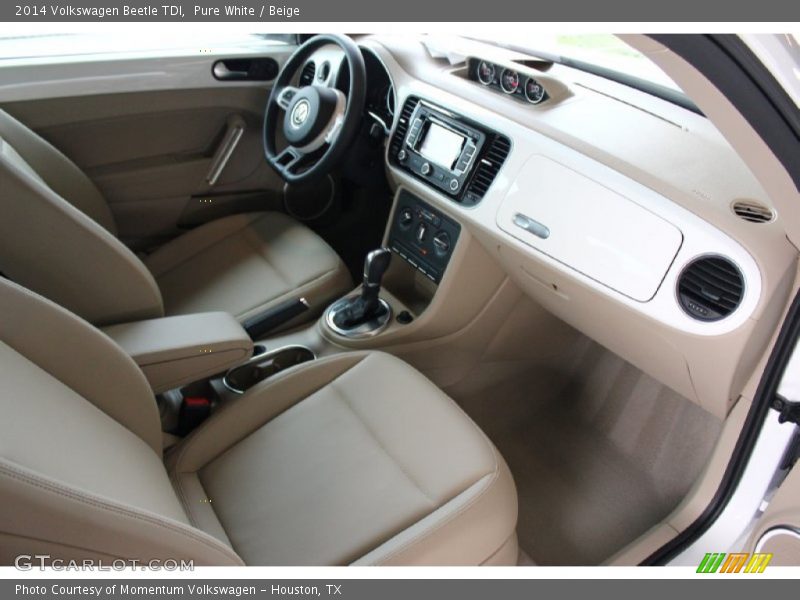 Pure White / Beige 2014 Volkswagen Beetle TDI