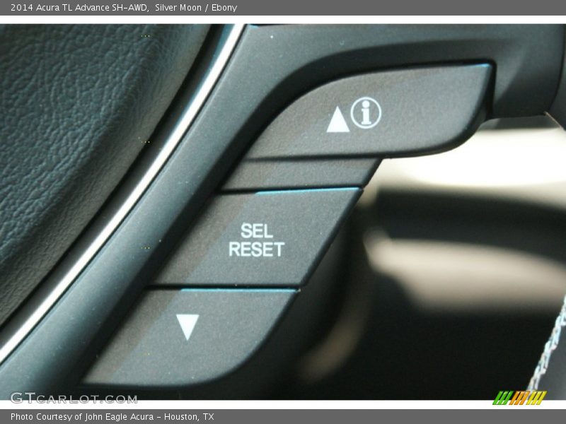 Silver Moon / Ebony 2014 Acura TL Advance SH-AWD