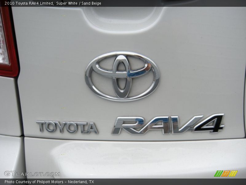 Super White / Sand Beige 2010 Toyota RAV4 Limited