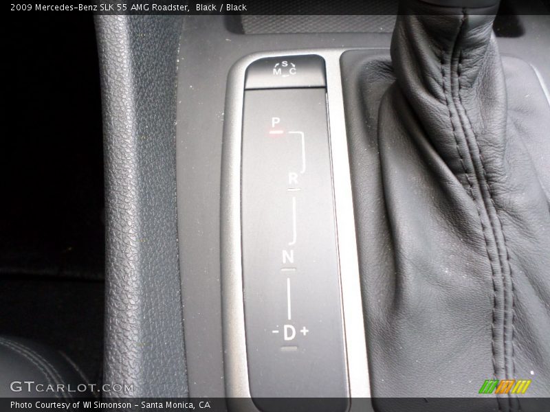 Black / Black 2009 Mercedes-Benz SLK 55 AMG Roadster