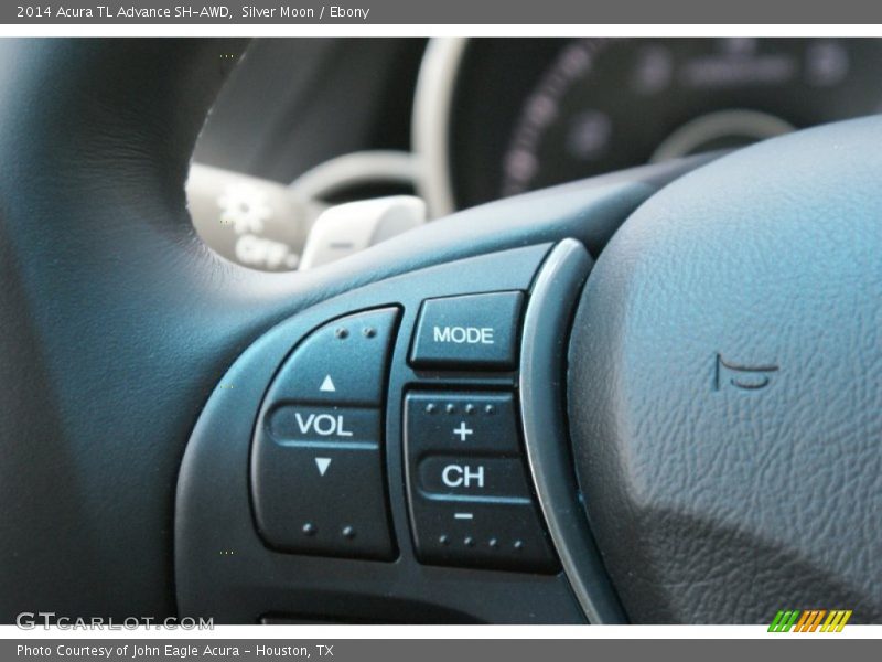 Silver Moon / Ebony 2014 Acura TL Advance SH-AWD