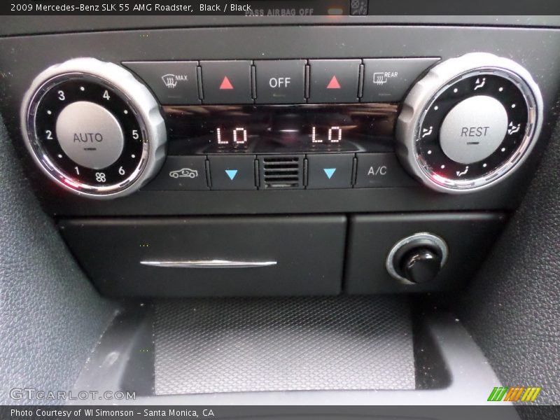 Black / Black 2009 Mercedes-Benz SLK 55 AMG Roadster