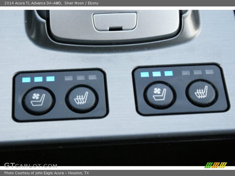Silver Moon / Ebony 2014 Acura TL Advance SH-AWD