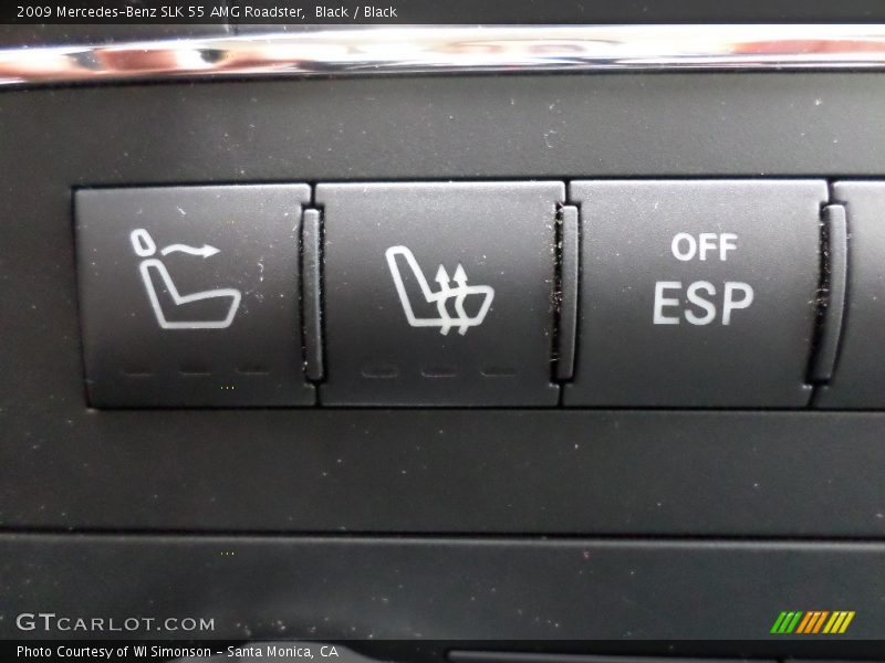 Black / Black 2009 Mercedes-Benz SLK 55 AMG Roadster