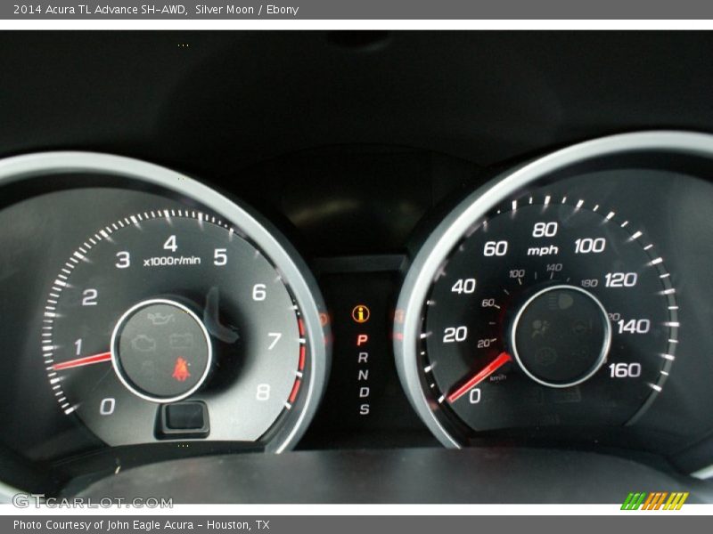 Silver Moon / Ebony 2014 Acura TL Advance SH-AWD