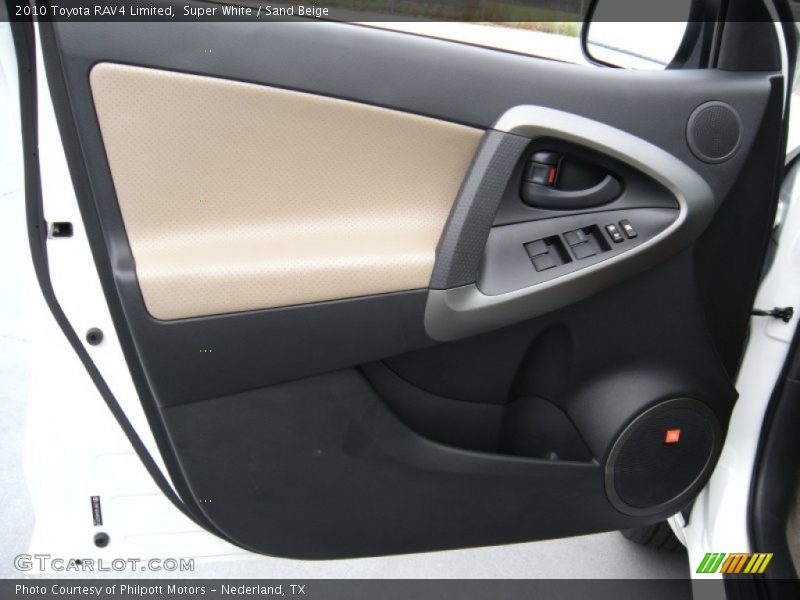 Super White / Sand Beige 2010 Toyota RAV4 Limited