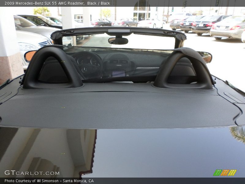 Black / Black 2009 Mercedes-Benz SLK 55 AMG Roadster