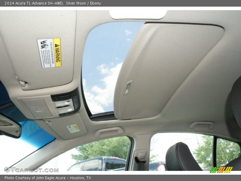 Silver Moon / Ebony 2014 Acura TL Advance SH-AWD