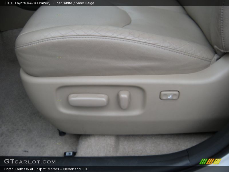 Super White / Sand Beige 2010 Toyota RAV4 Limited
