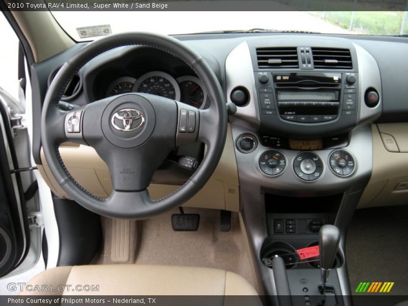 Super White / Sand Beige 2010 Toyota RAV4 Limited