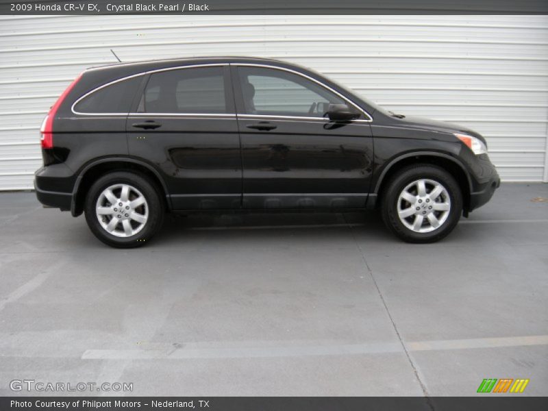 Crystal Black Pearl / Black 2009 Honda CR-V EX