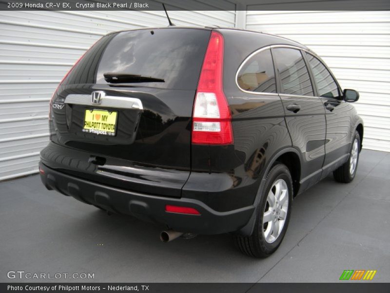 Crystal Black Pearl / Black 2009 Honda CR-V EX
