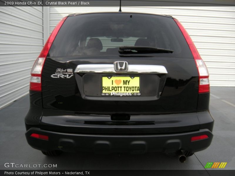 Crystal Black Pearl / Black 2009 Honda CR-V EX