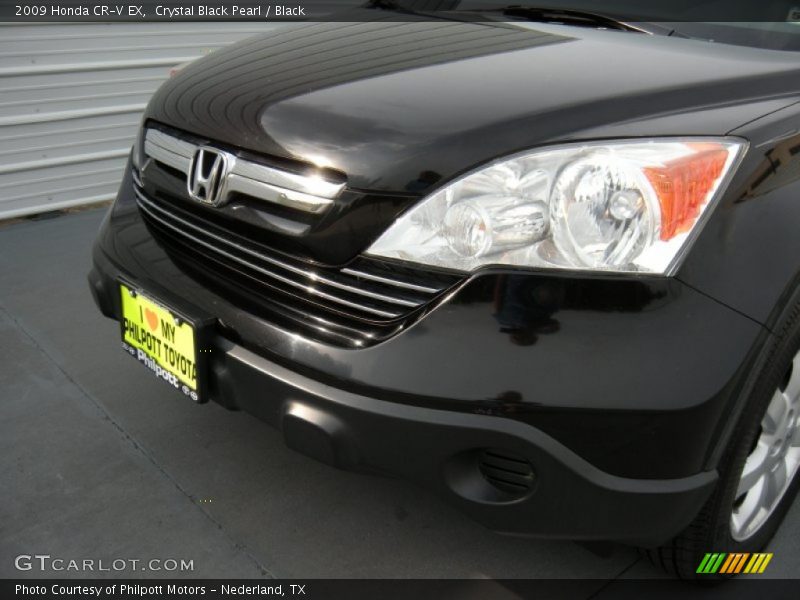 Crystal Black Pearl / Black 2009 Honda CR-V EX