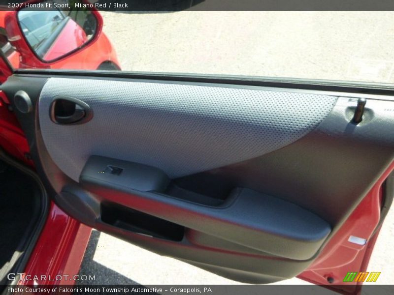 Milano Red / Black 2007 Honda Fit Sport