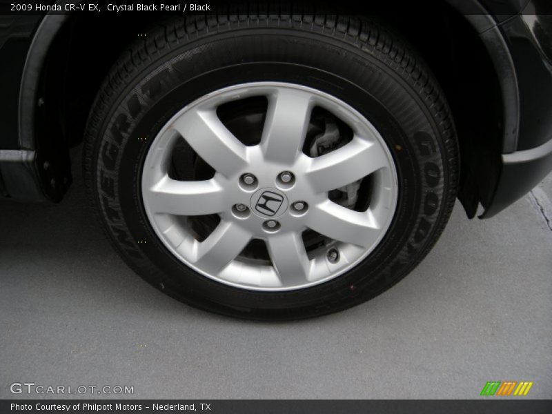 Crystal Black Pearl / Black 2009 Honda CR-V EX