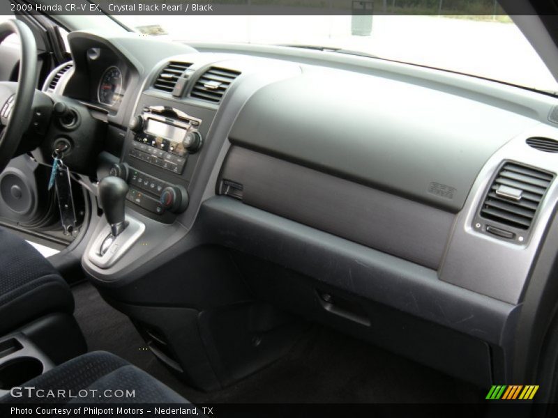 Crystal Black Pearl / Black 2009 Honda CR-V EX