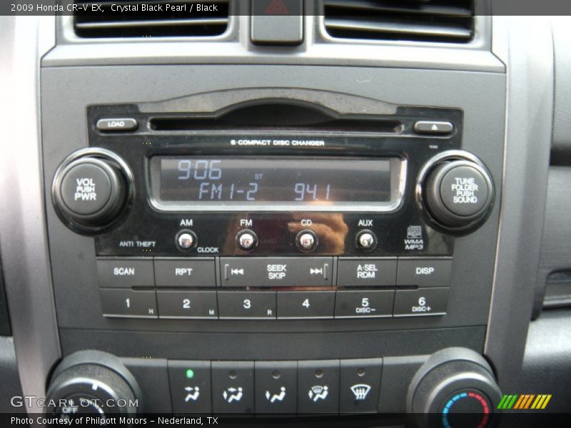 Crystal Black Pearl / Black 2009 Honda CR-V EX
