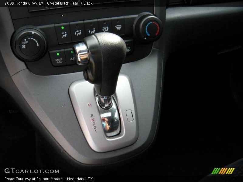 Crystal Black Pearl / Black 2009 Honda CR-V EX