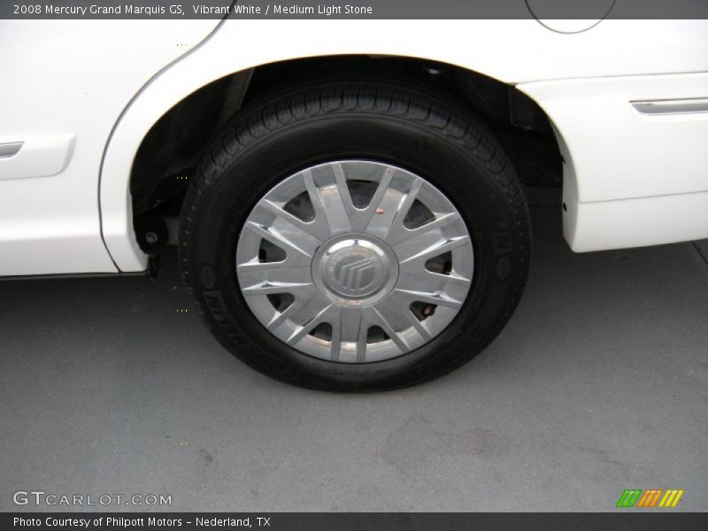 Vibrant White / Medium Light Stone 2008 Mercury Grand Marquis GS