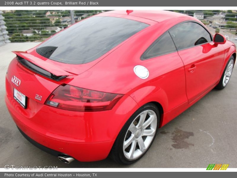 Brilliant Red / Black 2008 Audi TT 3.2 quattro Coupe