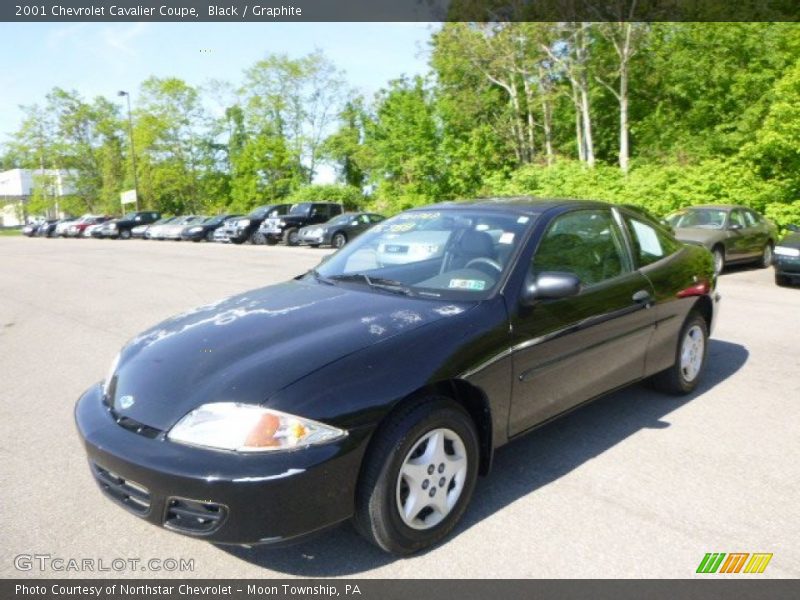 Black / Graphite 2001 Chevrolet Cavalier Coupe