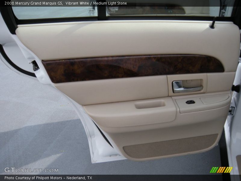 Vibrant White / Medium Light Stone 2008 Mercury Grand Marquis GS
