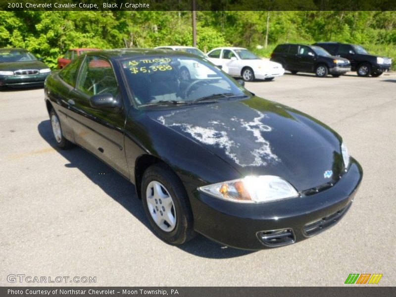 Black / Graphite 2001 Chevrolet Cavalier Coupe