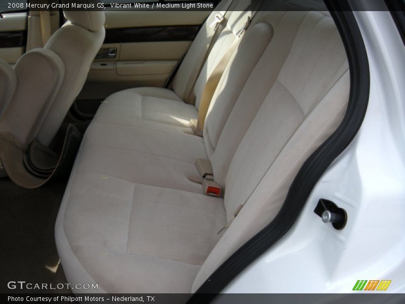 Vibrant White / Medium Light Stone 2008 Mercury Grand Marquis GS