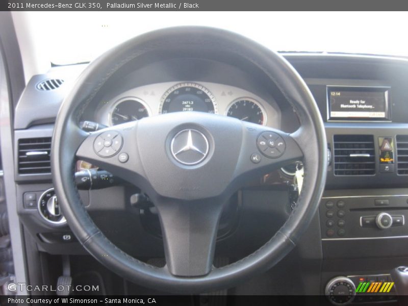 Palladium Silver Metallic / Black 2011 Mercedes-Benz GLK 350