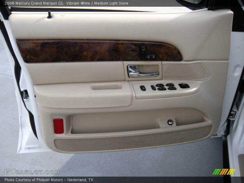 Vibrant White / Medium Light Stone 2008 Mercury Grand Marquis GS