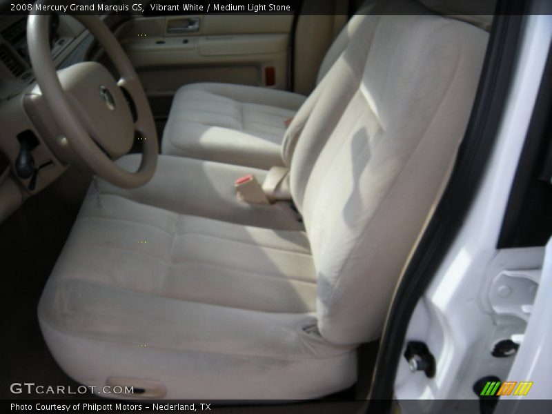 Vibrant White / Medium Light Stone 2008 Mercury Grand Marquis GS