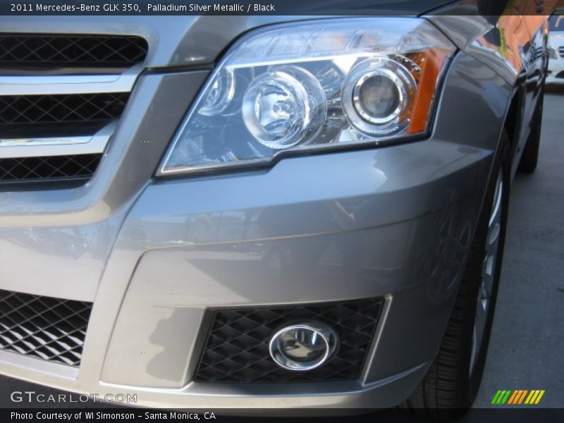 Palladium Silver Metallic / Black 2011 Mercedes-Benz GLK 350