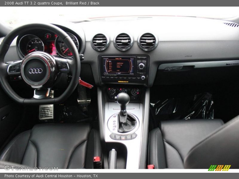 Brilliant Red / Black 2008 Audi TT 3.2 quattro Coupe